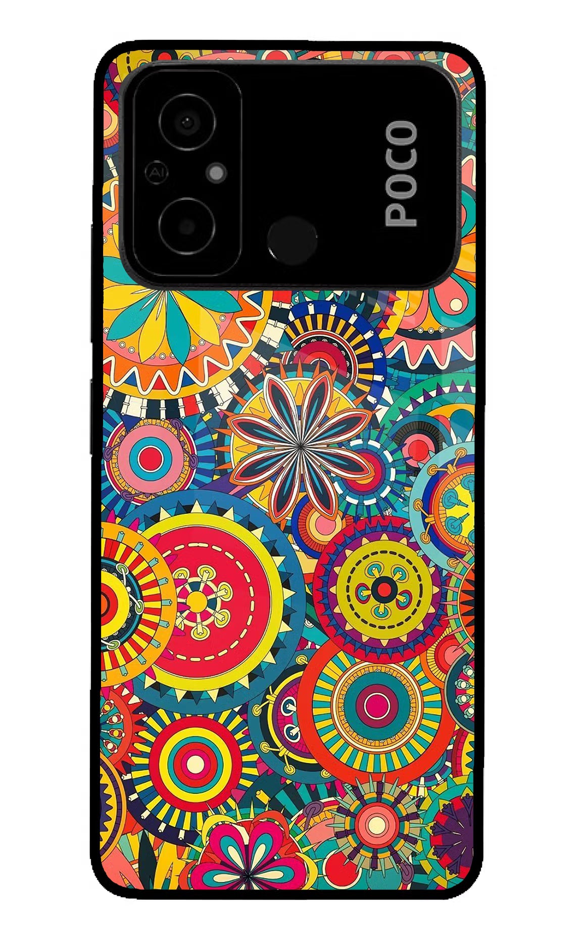Gol Gol Art Poco C55 Glass Case Back Cover by Casekaro