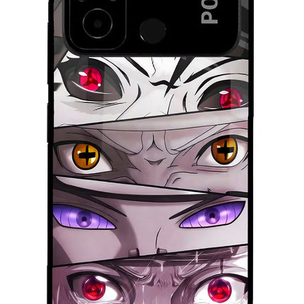 Naruto Anime Poco C55 Glass Case Back Cover by Casekaro