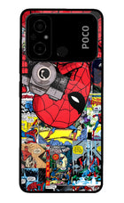 Spider Man Poco C55 Glass Case