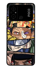 Naruto Character Poco C55 Glass Case