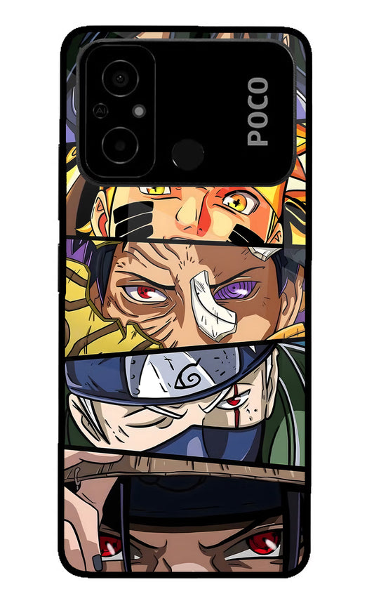 Naruto Character Poco C55 Glass Case