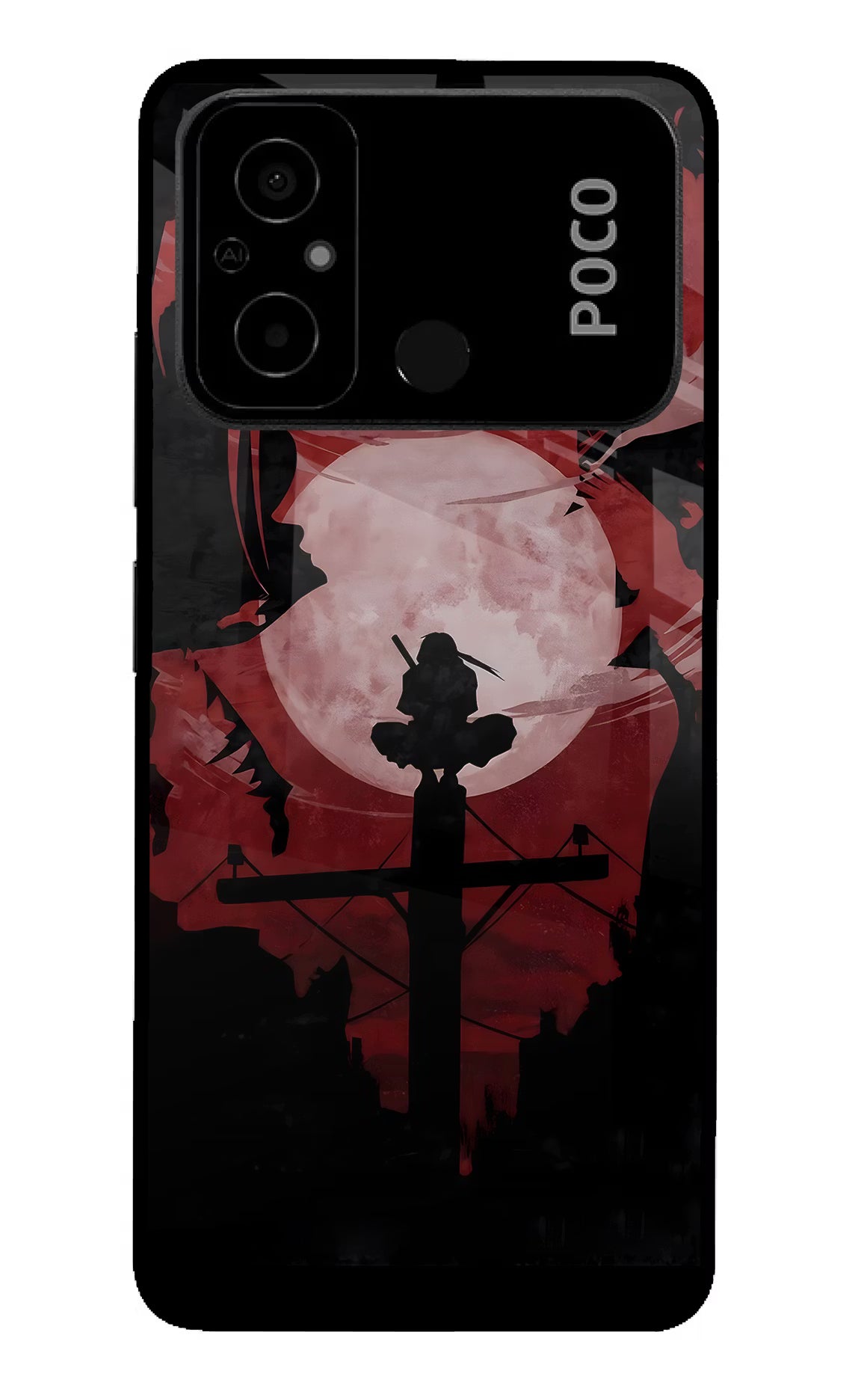 Naruto Anime Poco C55 Glass Case Back Cover by Casekaro