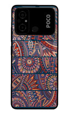 African Culture Design Poco C55 Glass Case