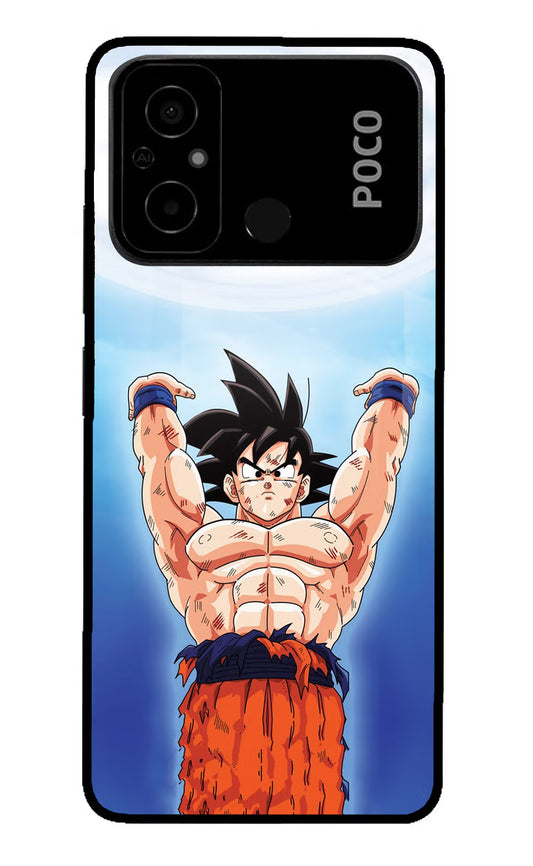 Goku Power Poco C55 Glass Case