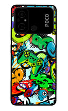 Game Doodle Poco C55 Glass Case