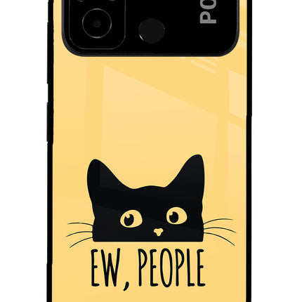 Ew People Catitude Poco C55 Glass Case