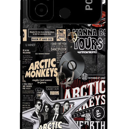 Arctic Monkeys Poco C55 Glass Case