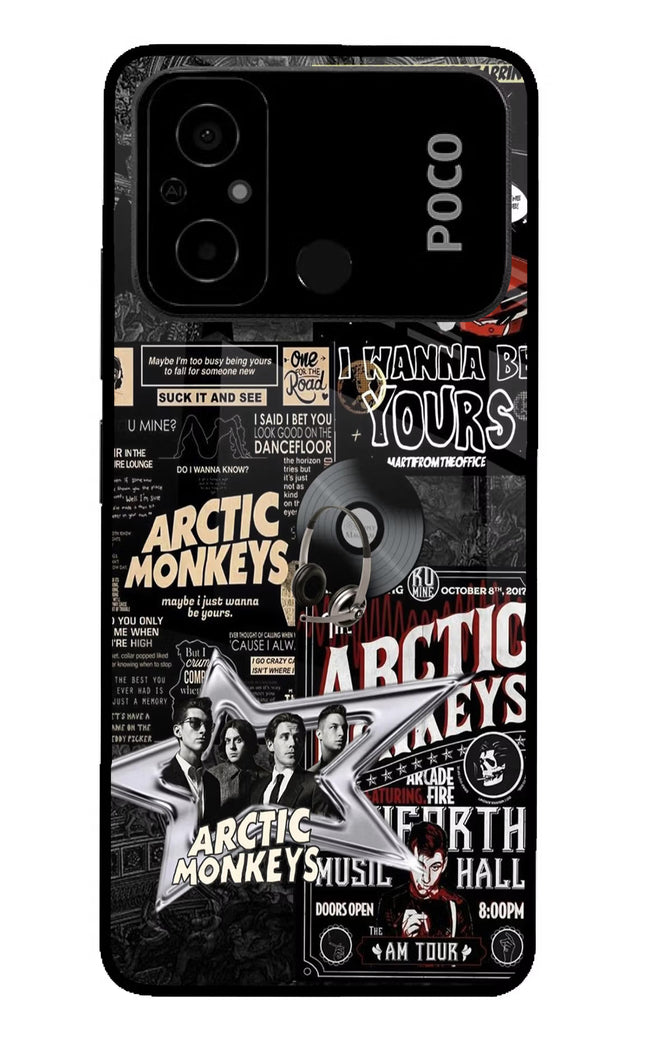 Arctic Monkeys Poco C55 Glass Case