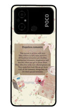 Hopeless Romantic Poco C55 Glass Case