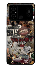 Luxury Poco C55 Glass Case