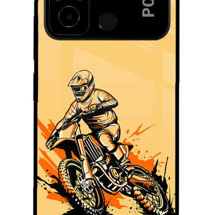 Off-Road Fury Poco C55 Glass Case