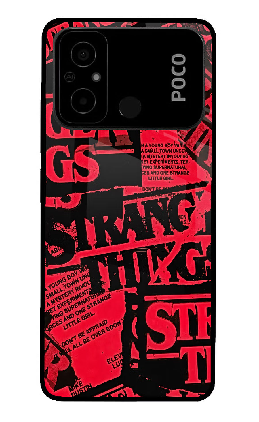 Ordinary Things Poco C55 Back Cover, Glass case