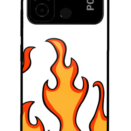 Fired Up – White Poco C55 Glass Case