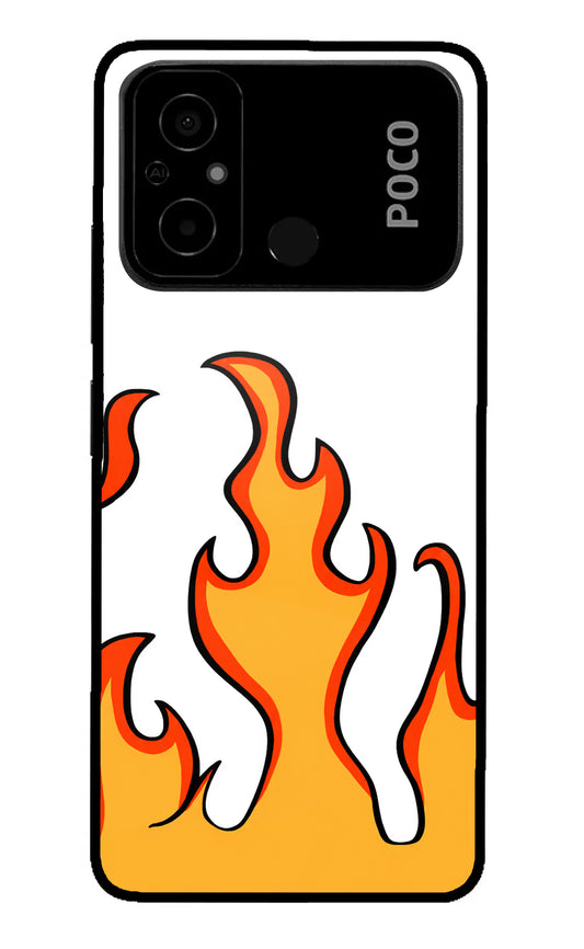 Fired Up – White Poco C55 Glass Case