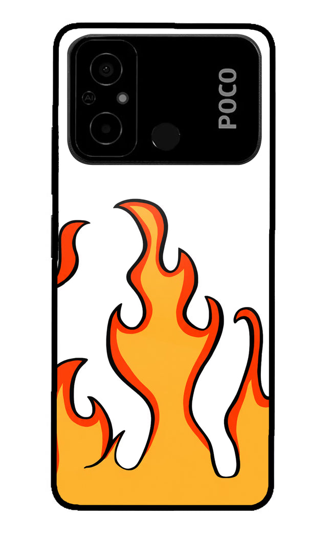 Fired Up – White Poco C55 Glass Case