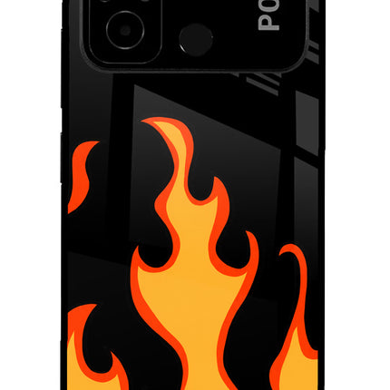 Fired Up – Black Poco C55 Glass Case
