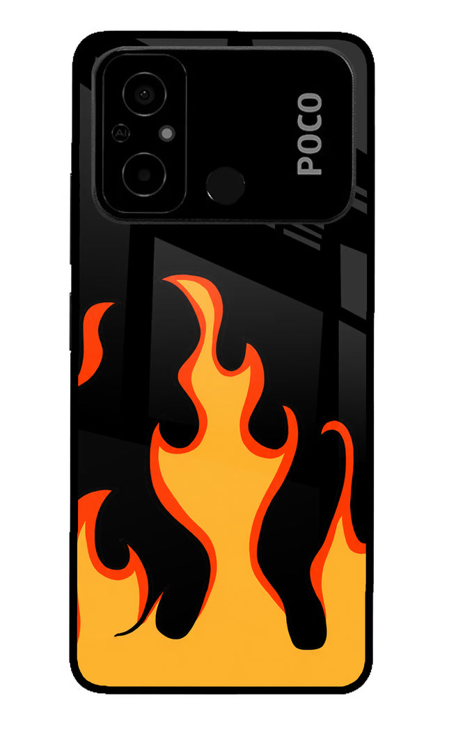 Fired Up – Black Poco C55 Glass Case