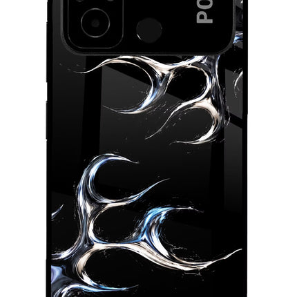 Chrome Tribal Poco C55 Glass Case
