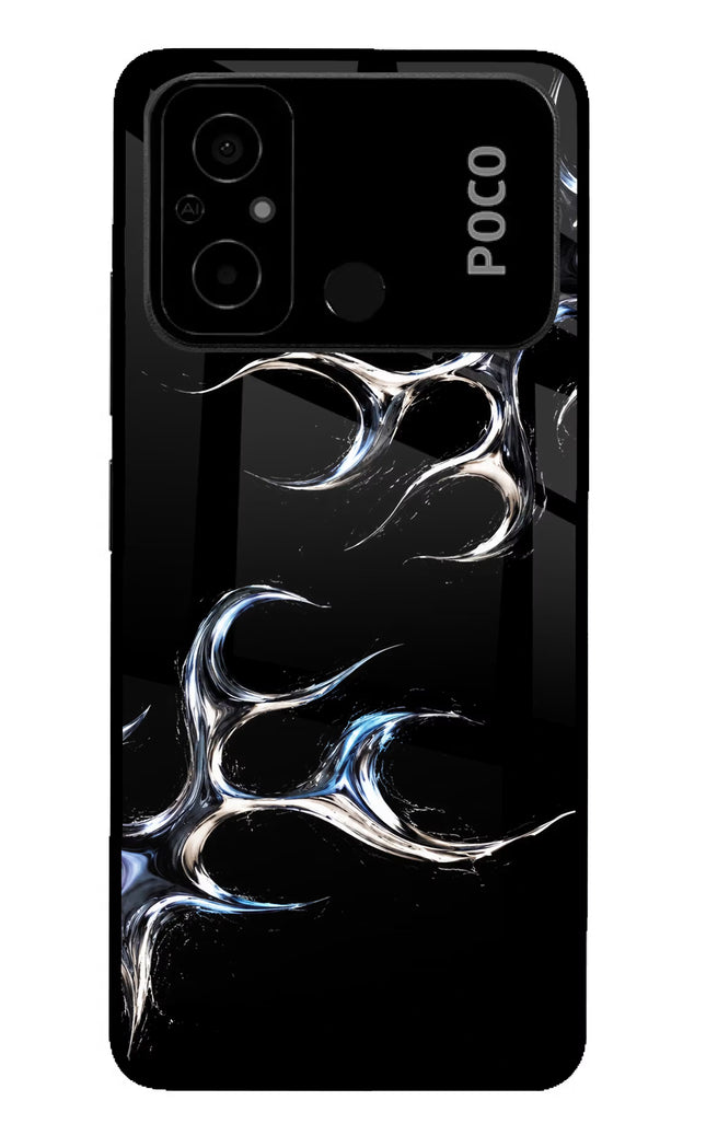 Chrome Tribal Poco C55 Glass Case