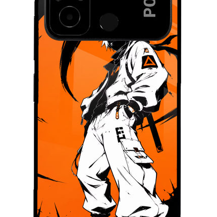 Street Samurai  Poco C55 Glass Case