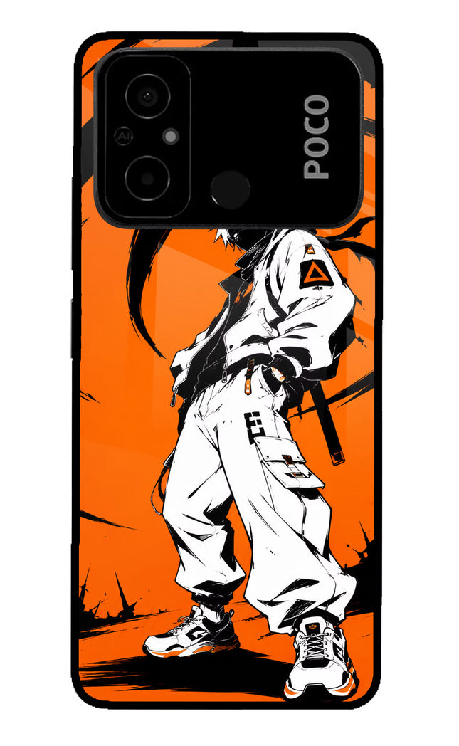 Street Samurai  Poco C55 Glass Case
