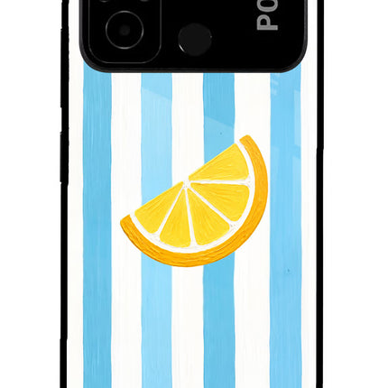 Summer Lemon Poco C55 Glass Case