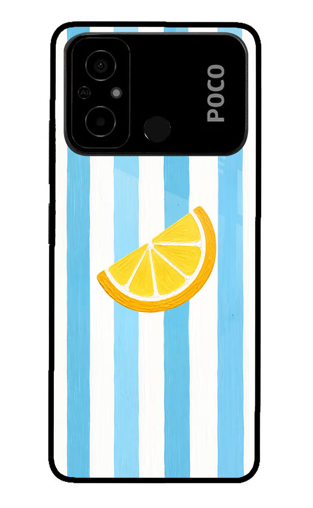 Summer Lemon Poco C55 Glass Case