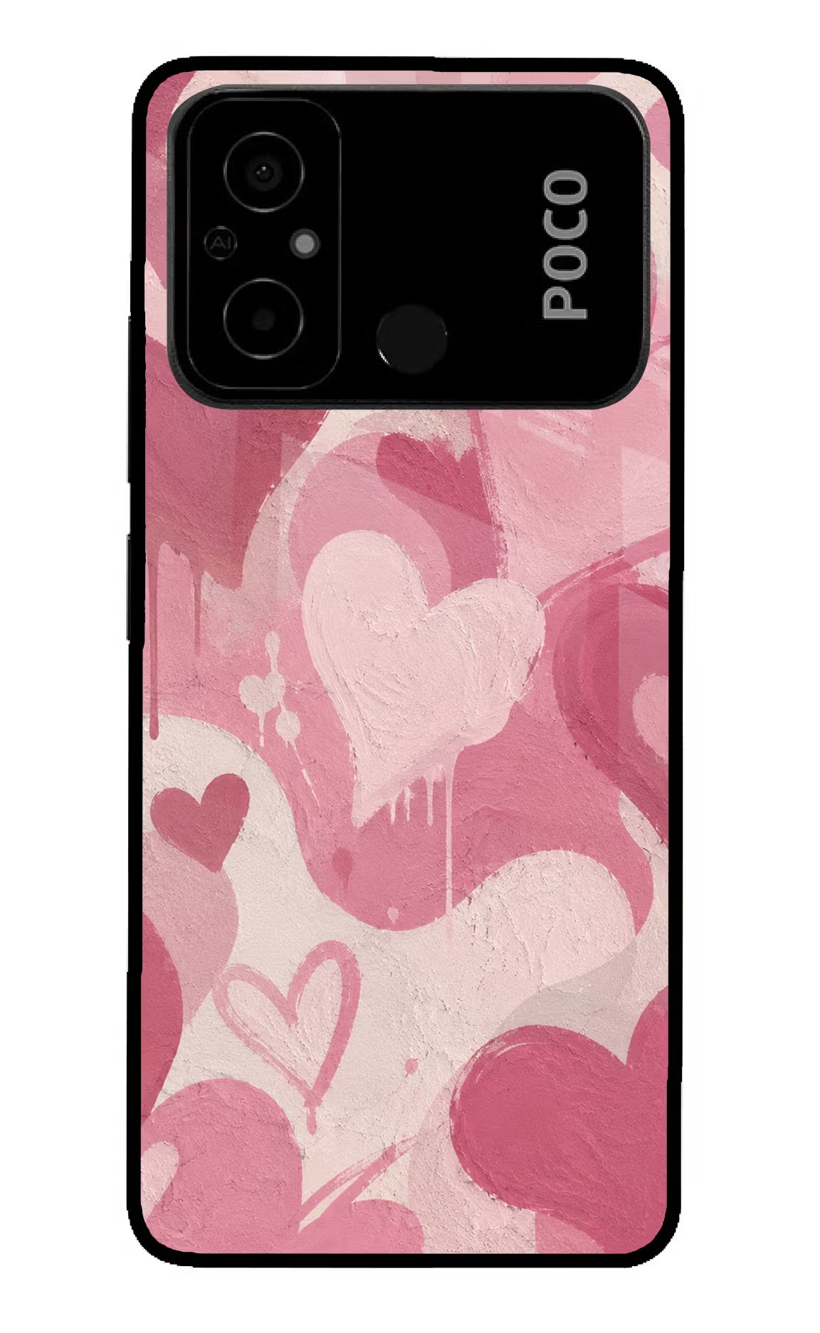Hearty case Poco C55 Glass Case