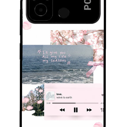 Wave to earth Poco C55 Glass Case