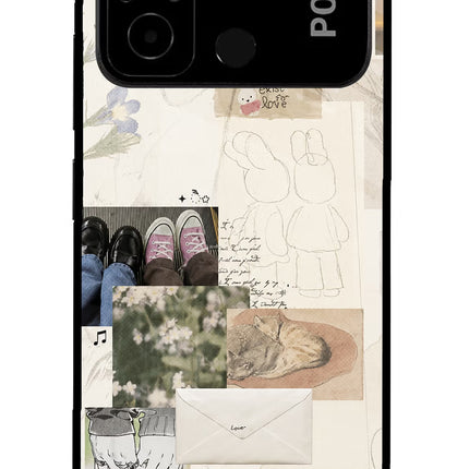 Soft Aesthetic Poco C55 Glass Case