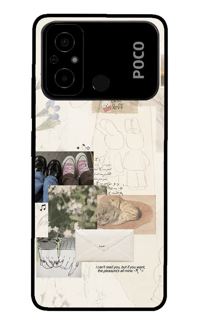 Soft Aesthetic Poco C55 Glass Case