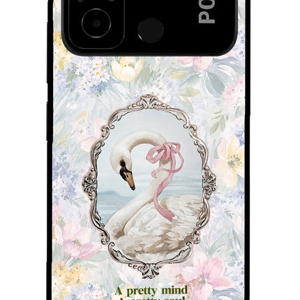 Pretty Mind Pretty Soul Poco C55 Glass Case