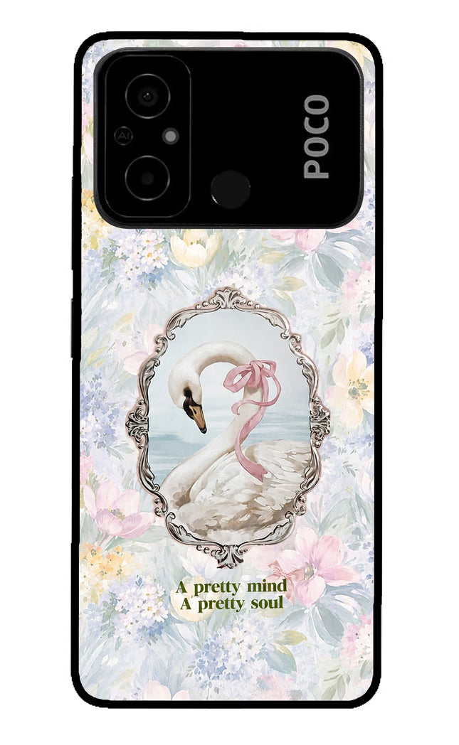 Pretty Mind Pretty Soul Poco C55 Glass Case