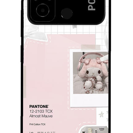 Pantone Asthetic Poco C55 Glass Case