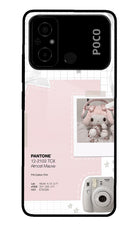 Pantone Asthetic Poco C55 Glass Case
