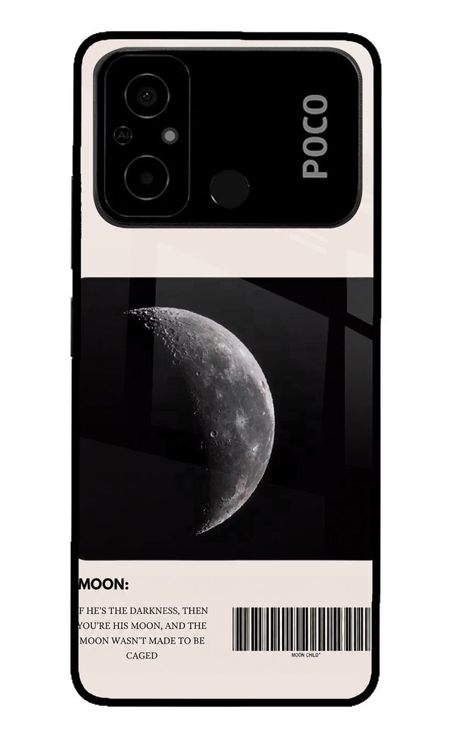 Moon Phase Poco C55 Glass Case