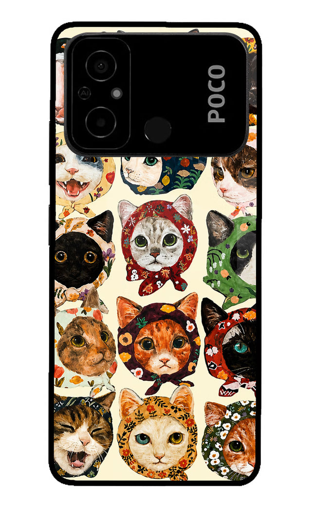 Cool Cat Poco C55 Glass Case
