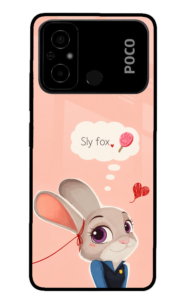 Judy Charm Poco C55 Glass Case
