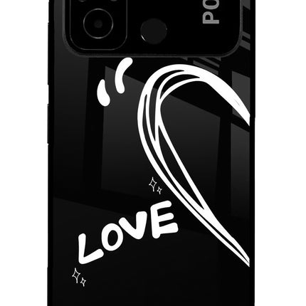 Love Line Poco C55 Glass Case