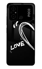 Love Line Poco C55 Glass Case