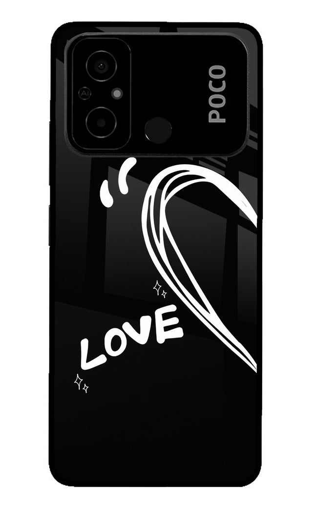 Love Line Poco C55 Glass Case