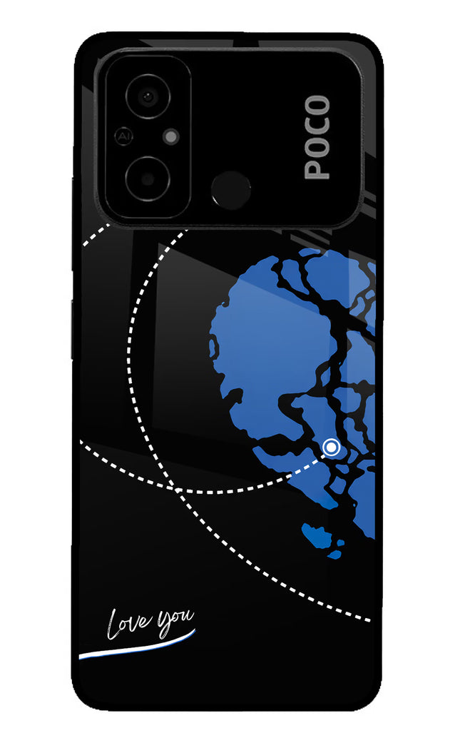 Love Orbit Poco C55 Glass Case