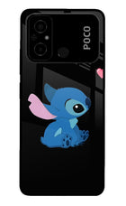 Stitch Crush Poco C55 Glass Case