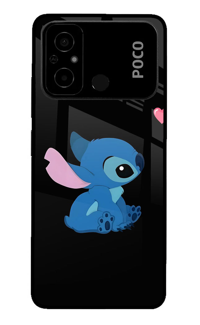 Stitch Crush Poco C55 Glass Case