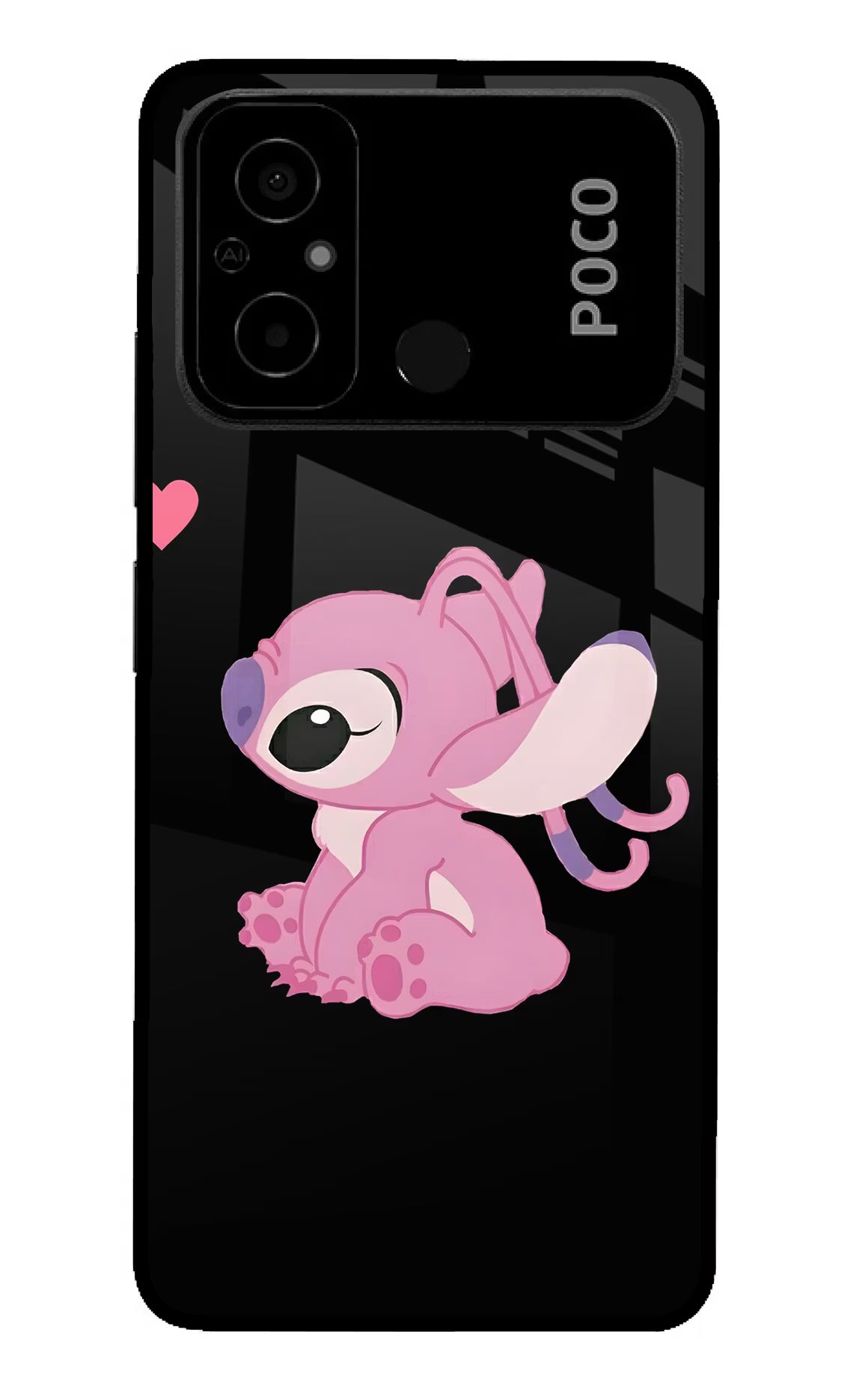 Angel Crush Poco C55 Glass Case