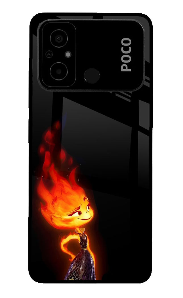 Ember Flame Poco C55 Glass Case