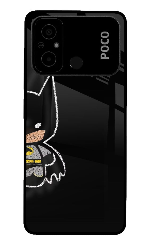 Bat Kitty Poco C55 Glass Case