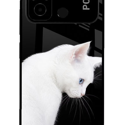 Snow Gaze Poco C55 Glass Case