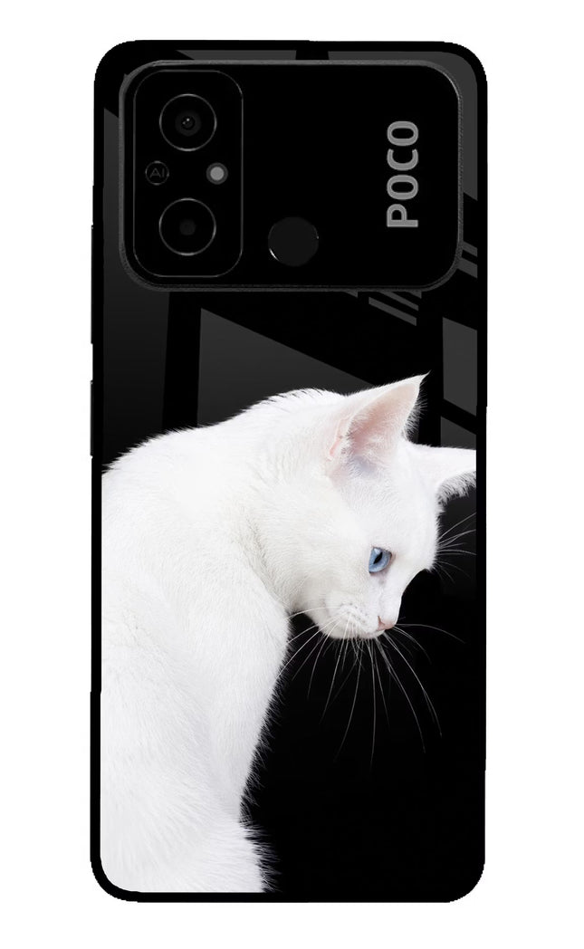 Snow Gaze Poco C55 Glass Case