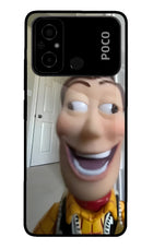 Side Eye Woody Poco C55 Glass Case